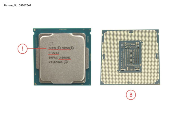 CPU XEON E-2234 3.6GHZ 71W