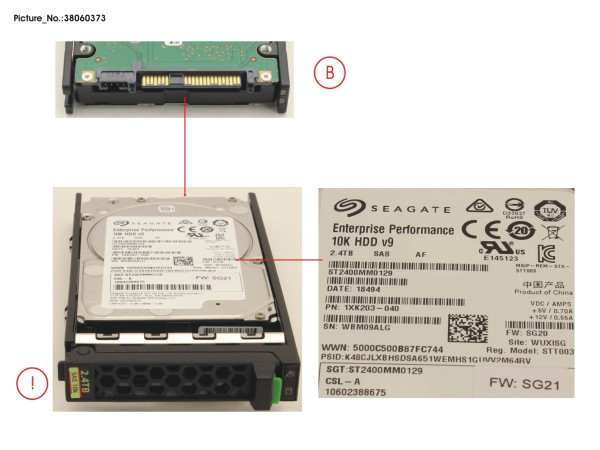 HD SAS 12G 2.4TB 10K 512E HOT PL 2.5' EP