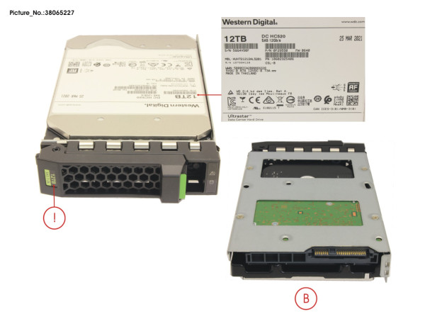 HD SED SAS 12G 12TB 7K2 512E HOT PL LFF