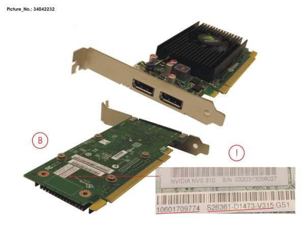 VGA NVIDIA QUADRO NVS310 FH