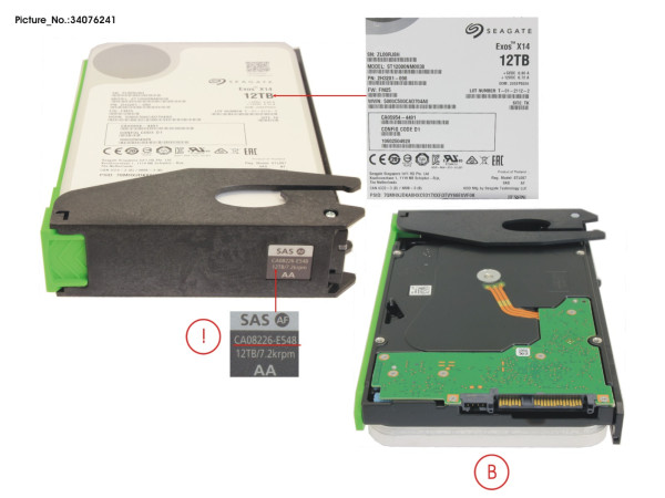 DX S4 HD-DE HD DRIVE 12TB 7.2K AF