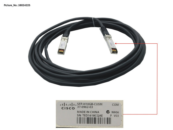 SFP+ PASSIVE TWINAX CABLE CISCO 5M