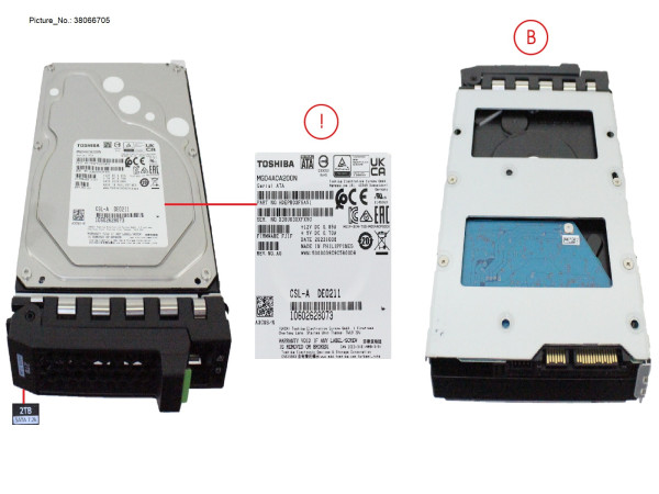 HD BC-SATA 6G 2TB 7K2 512N HOT PL LFF