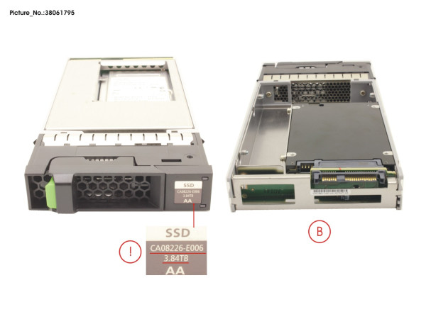 DX S3/S4 SED SSD 3.5" 3.84TB DWPD1 12G