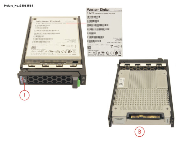 SSD SAS 12G 3840GB RI 2.5" HOT PL EP