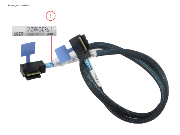 SLIMLINE SAS CABLE, SAS EXP C1 TO 2.5X10