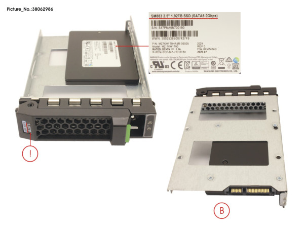 SSD SATA 6G 1.92TB MIXED-USE 3.5' H-P EP