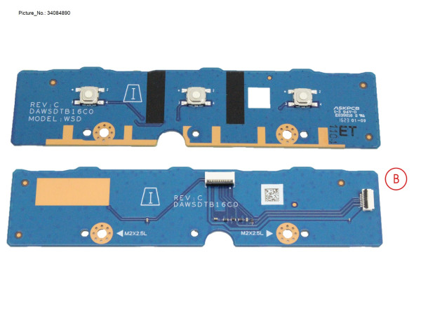 SUB BOARD, TOUCHPAD BUTTONS