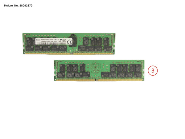 32GB (1X32GB) 2RX4 DDR4-2933 R ECC