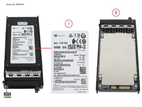 SSD SAS 12G WI 400GB IN SFF SLIM