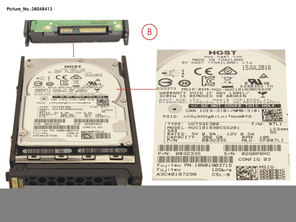 HD SAS 12G 300GB 10K 512N SED H-PL 2.5'