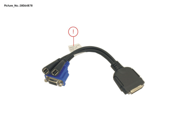 DONGLE CABLE (2XUSB+VGA)