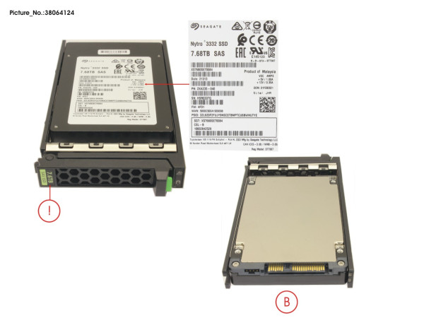 SSD SAS 12G RI 7.68TB IN SFF SLIM