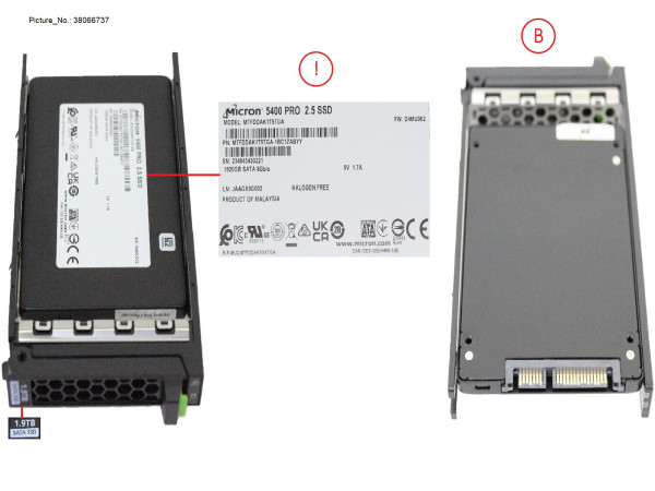 SSD SATA 6G RI 1.92TB IN SFF SLIM