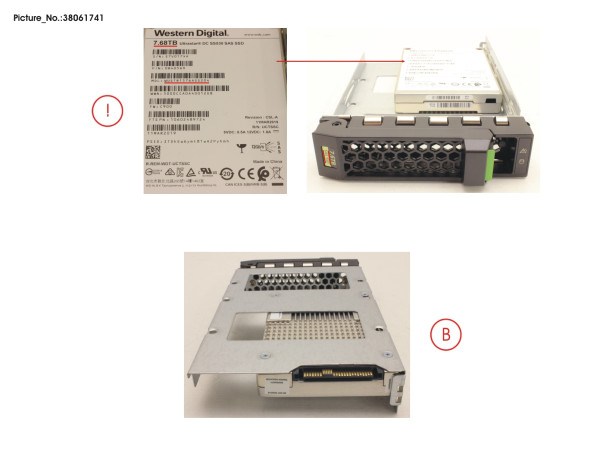 SSD SAS 12G 7.68TB READ-INT. 3.5' H-P EP