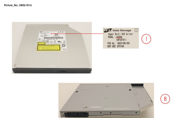 DVD SUPERMULTI ULTRA SLIM TRAY 9.5MM