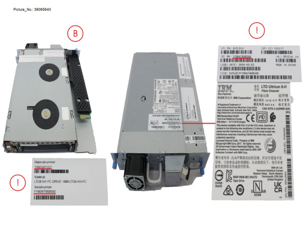 LTO-8 HH FC 8GB TAPE DRIVE