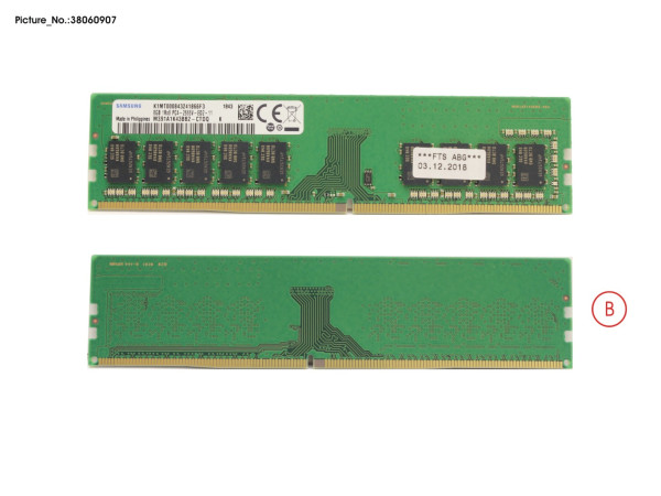 8GB (1X8GB) 1RX8 DDR4-2666 U ECC