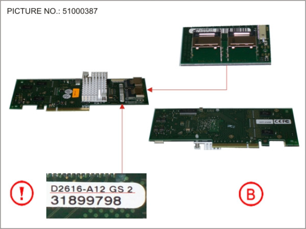 RAID CTRL SAS 6G Int D2616 512MB Rev2