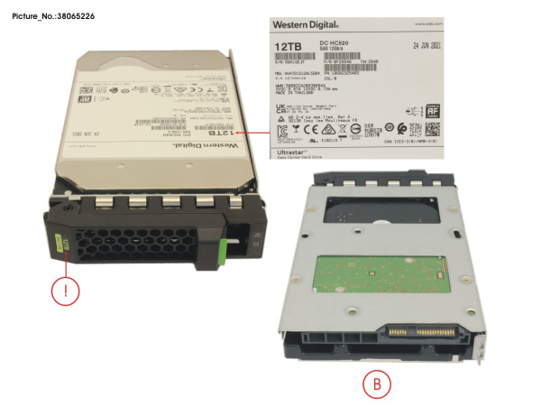 HD SAS 12G 12TB 7K2 512E HOT PL LFF BC