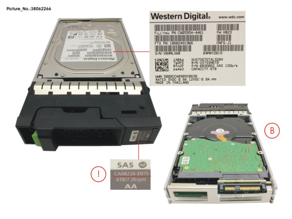 DX S3/S4 HD DRIVE 3.5" 6TB 7.2K