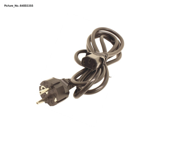 POWERCABLE EU 1,8M GREY (ROHS)