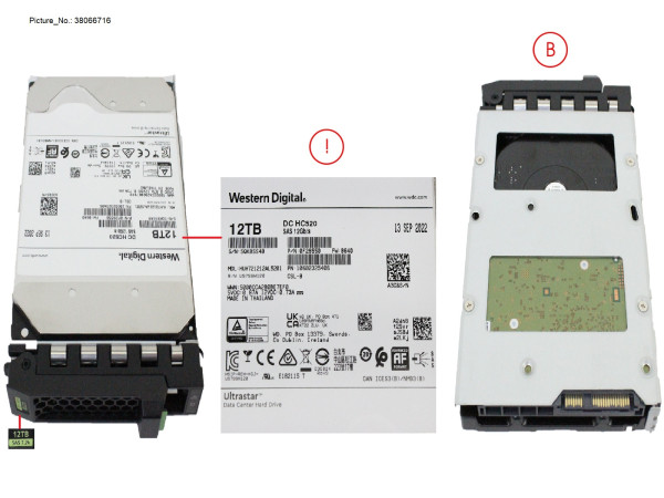 HD SED SAS 12G 12TB 7K2 512E HOT PL LFF