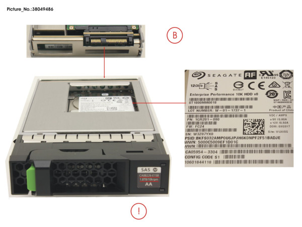 DX60 S4 HD DRIVE 3.5'1.8TB 10K