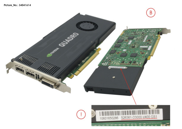 VGA NVIDIA QUADRO K4000 3GB