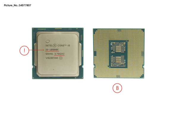 CPU INTEL CORE I9-10900K 3,7 GHZ 12,5" W