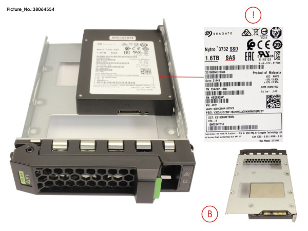 SSD SAS 12G WI 1.6TB IN LFF SLIM