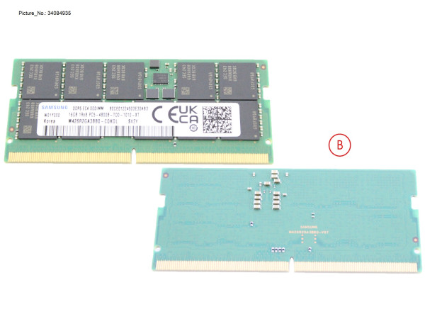 MEMORY 16GB DDR5 4800MHz W/ ECC SAMSUNG