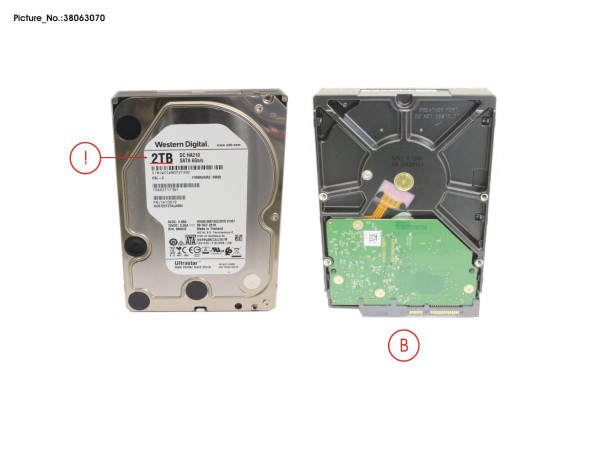 HD SATA 6G 2TB 7.2K NO HOT PL 3.5' BC