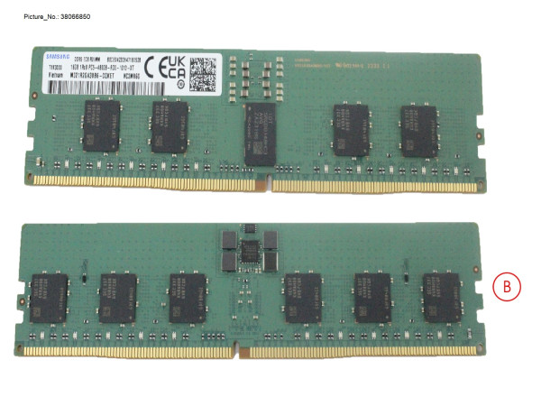 16GB (1X16GB) 1RX8 DDR5-4800 R ECC