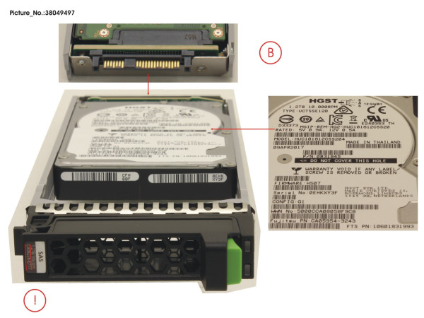 DX S4 HD DRIVE 2.5' 1.2TB 10K