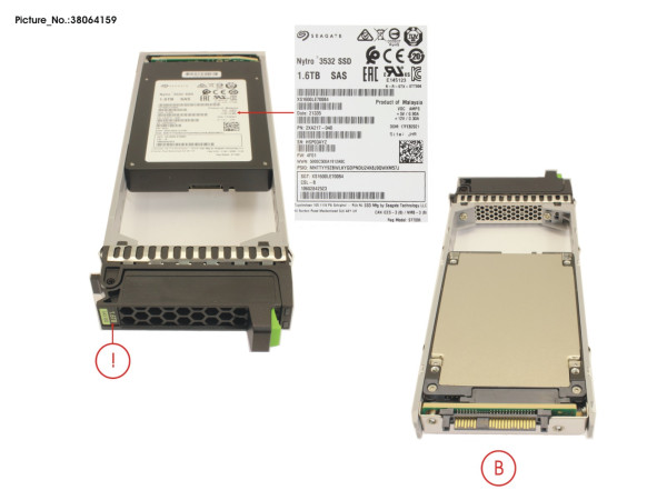 JX40 S2 TLC SSD 1.6TB MU