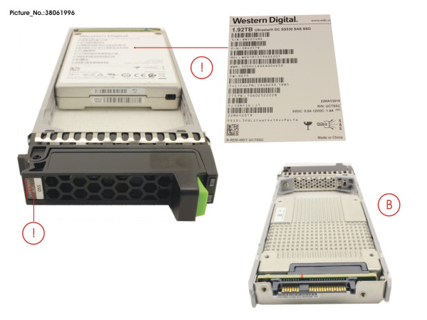 DX S3/S4 SED SSD 2.5" 1.92TB DWPD1 12G