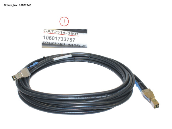 SAS CABLE 3.5M MINI SAS HD-MINI SAS HD