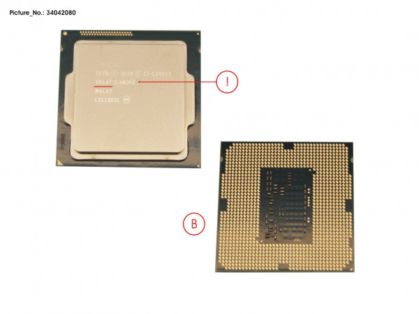 CPU XEON E3-1245V3 3.4GHZ 95W