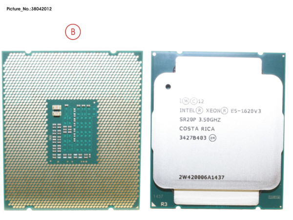 CPU XEON E5-1620V3 3.5GHZ 14,0" W