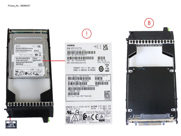 DX/AF SSD SAS 2.5" 7.68TB 12G