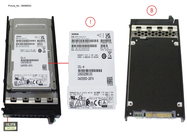 SSD SAS 24G RI 15.36TB IN SFF SLIM