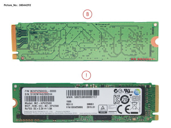 SSD PCIE M.2 2280 256GB