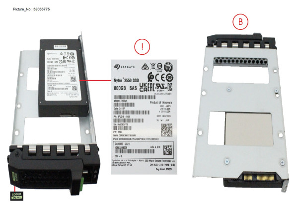 SSD SAS 12G MU 800GB IN LFF SLIM