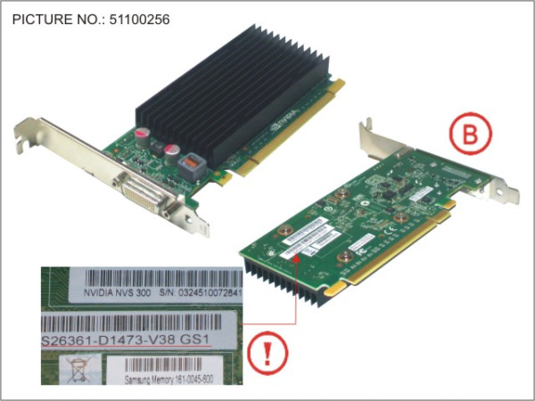 VGA NVIDIA QUADRO NVS300 512MB PCI-E X16