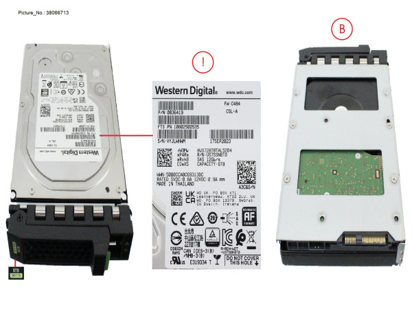 HD SAS 12G 8TB 7K2 512E HOT PL LFF BC