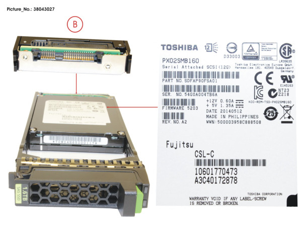 JX40 S2 2,5" MLC SSD 1.6TB