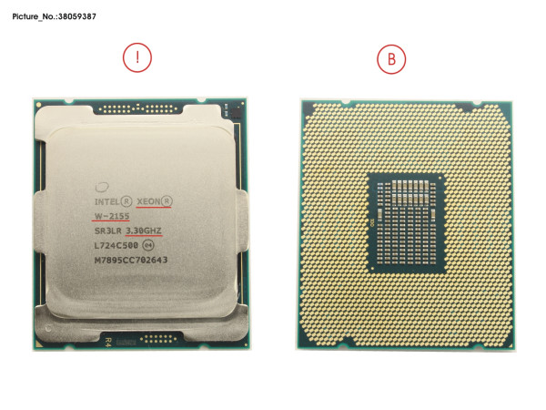 CPU XEON W-2155 3.3ZHZ 14,0" W