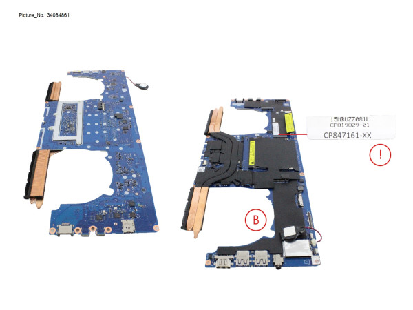 MB ASSY I5 1145 G7 - NVIDIA T500 [PRVD]