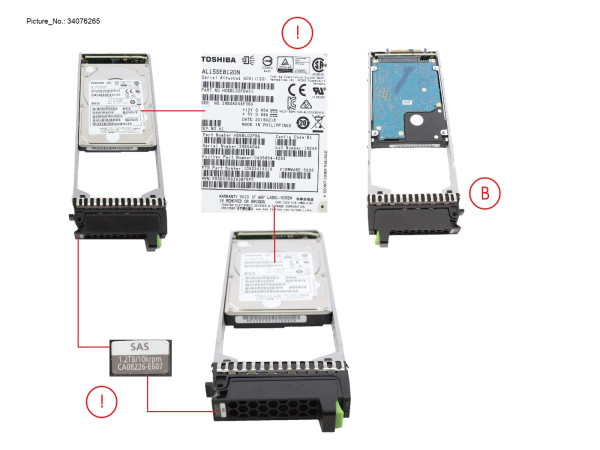 DX S3/S4 HD DRIVE 2.5' 1.2TB 10K